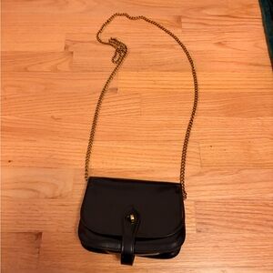 Beracamy Black Leather Shoulder purse